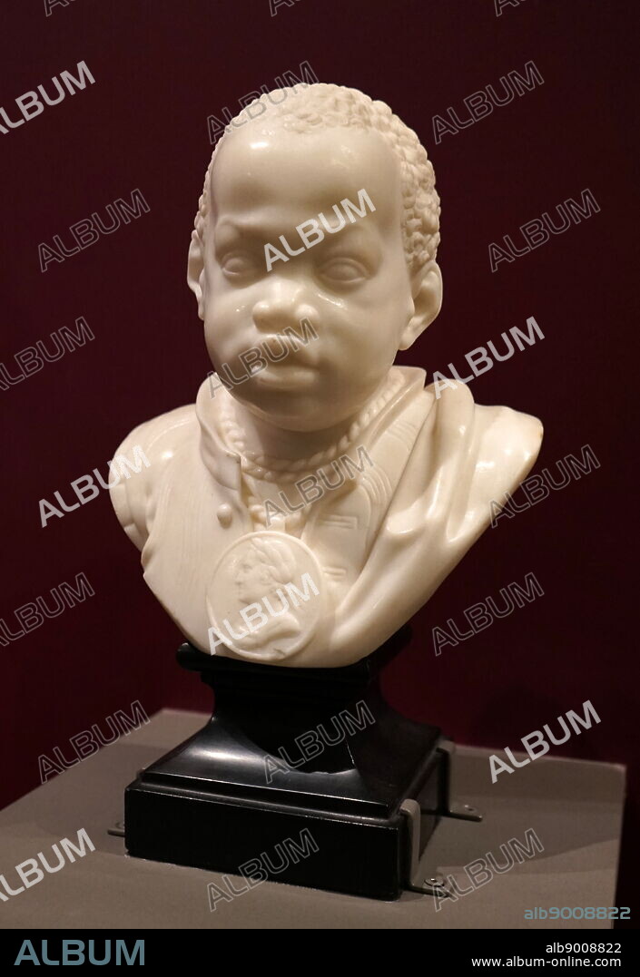 Bust of a Boy by Jan Claudius de Cock (1667-1736) a Flemish painter, sculptor, printmaker and writer. Dated 18th Century.