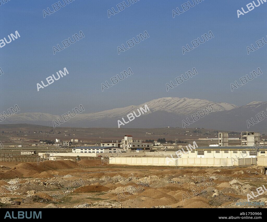 Syrian Arab Republic. Anti-Lebanon Mountains. They form most of the border between Syria and Lebanon. Photo taken before the Syrian civil war.
