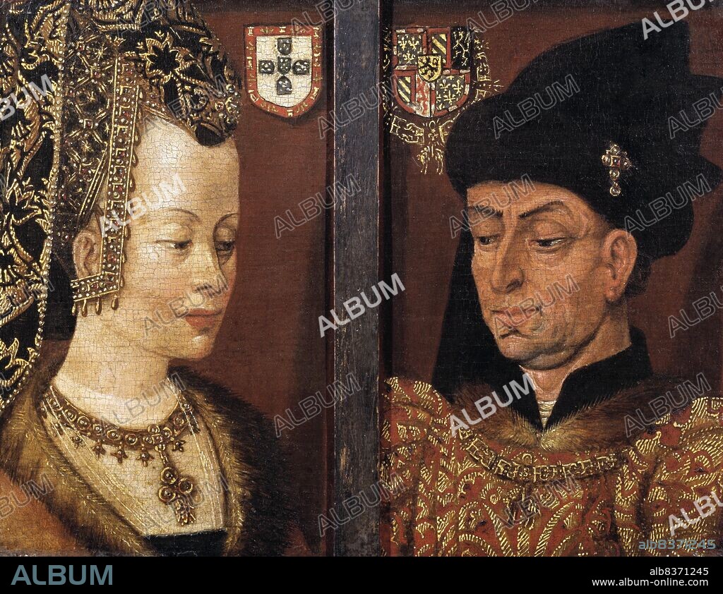 Philip the Good (French: Philippe le Bon, Dutch: Filips de Goede; 31 July 1396 15 June 1467) was Duke of Burgundy as Philip III from 1419 until his death. During his reign Burgundy reached the height of its prosperity and prestige and became a leading center of the arts. Philip is known in history for his administrative reforms, patronage of Flemish artists such as Jan van Eyck, of Franco-Flemish composers such as Gilles Binchois, and the capture of Joan of Arc.<br/><br/>. During his reign he alternated between English and French alliances in an attempt to improve his dynasty's position. Moreover, as ruler of Flanders, Brabant, Limburg, Artois, Hainaut, Holland, Zeeland, Friesland and Namur, he played an important role in the history of the Low Countries.<br/><br/>. Isabella of Portugal (21 February 1397 17 December 1471) was Duchess of Burgundy as the third wife of Duke Philip the Good. Born a Portuguese infanta of the House of Aviz, Isabella was the only surviving daughter of King John I of Portugal and his wife Philippa of Lancaster.<br/><br/>. Her son by Philip was Charles the Bold, the last Valois Duke of Burgundy. Isabella was the regent of the Burgundian Low Countries during the absence of her spouse in 1432 and in 14411443. She served as her husband's representative in negotiations with England regarding trade relations in 1439 and those with the rebellious cities of Holland in 1444.