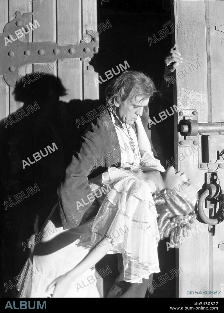BORIS KARLOFF and MARIAN MARSH in THE BLACK ROOM, 1935, directed by ROY WILLIAM NEILL. Copyright COLUMBIA PICTURES.