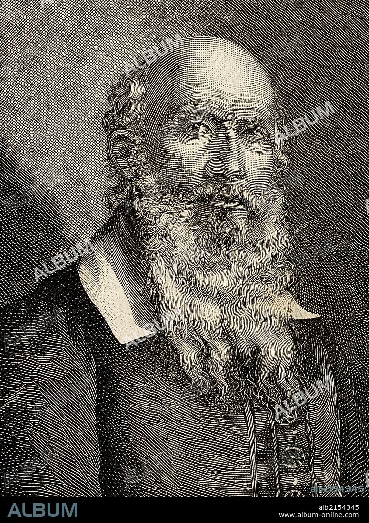 Friedrich Ludwig Jahn (1778-1852). German pedagogue, known as the "father of gymnastics". Copy of a lithograph of Engelbach 1846. Engraving.