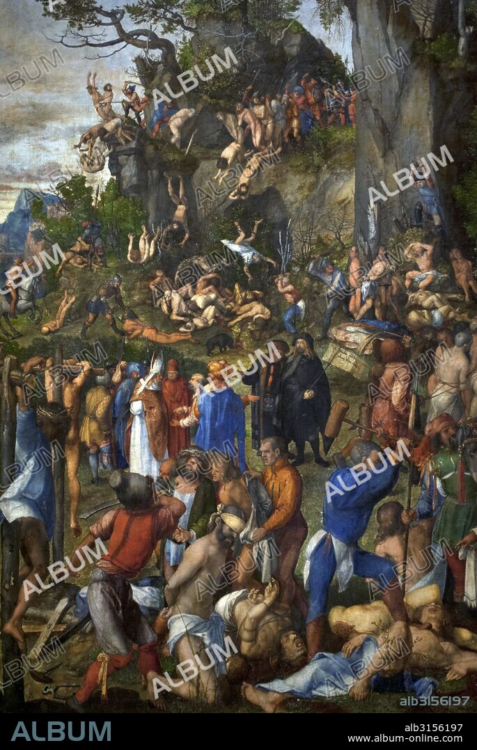 Albrecht Durer (1471-1528). Renaissance German painter. Martyrdom of the Ten Thousand, 1508. Art History Museum. Vienna. Austria.