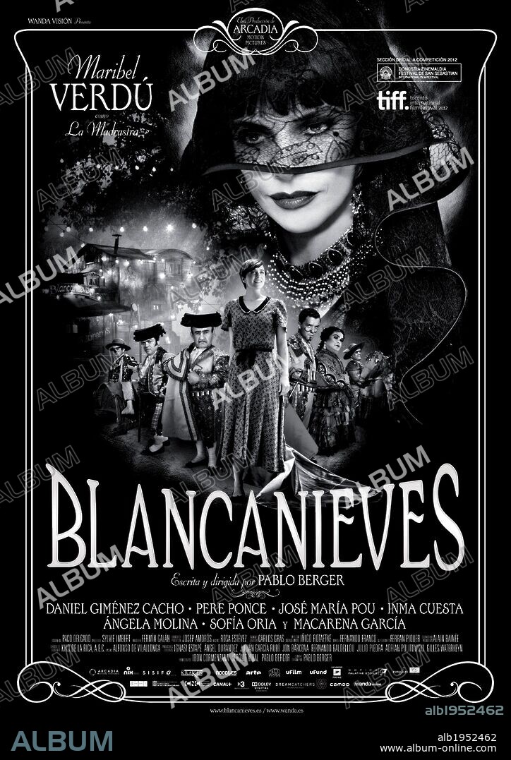 Poster de BLANCANIEVES, 2012, dirigida por PABLO BERGER. Copyright NOODLES PRODUCTION.