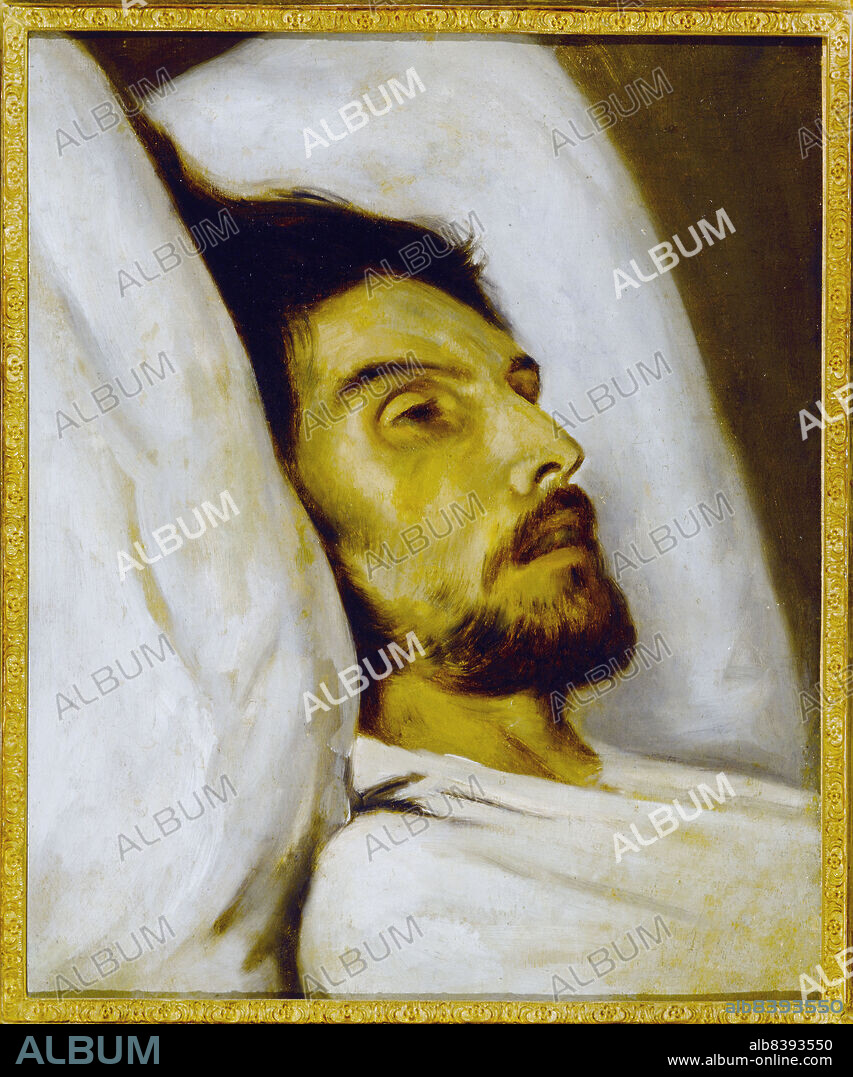 Portrait of a man on his deathbed, formerly known as Armand Carrel, c1840.