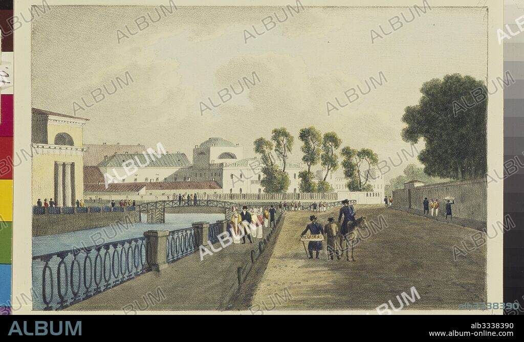 ANDREI YEFIMOVICH MARTYNOV. The Apraksin House at the Fontanka River.