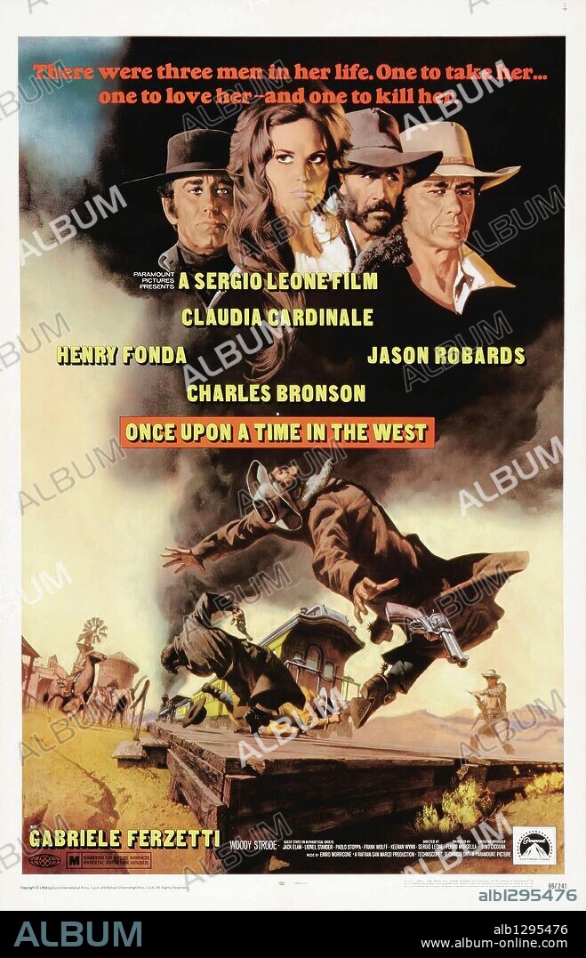 Poster of ONCE UPON A TIME IN THE WEST, 1968 (C'ERA UNA VOLTA IL WEST), directed by SERGIO LEONE. Copyright PARAMOUNT PICTURES.
