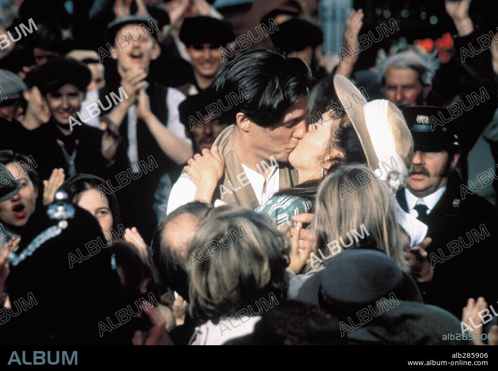 HUGH GRANT and TARA FITZGERALD in THE ENGLISHMAN WHO WENT UP A HILL BUT CAME DOWN A MOUNTAIN, 1995, directed by CHRISTOPHER MONGER. Copyright MIRAMAX.