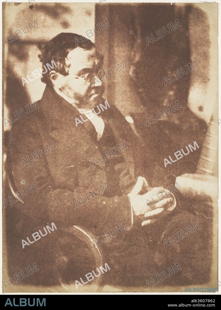 ROBERT ADAMSON (PHOTOGRAPHE) et PHOTOGRAPHE) DAVID OCTAVIUS HILL (PEINTRE. Rev. Dr. William Hamilton Burns. Artist: David Octavius Hill (British, Perth, Scotland 1802-1870 Edinburgh, Scotland); Robert  Adamson (British, St. Andrews, Scotland 1821-1848 St. Andrews, Scotland). Photography Studio: Hill and Adamson (British, active 1843-1848). Date: 1843-47.