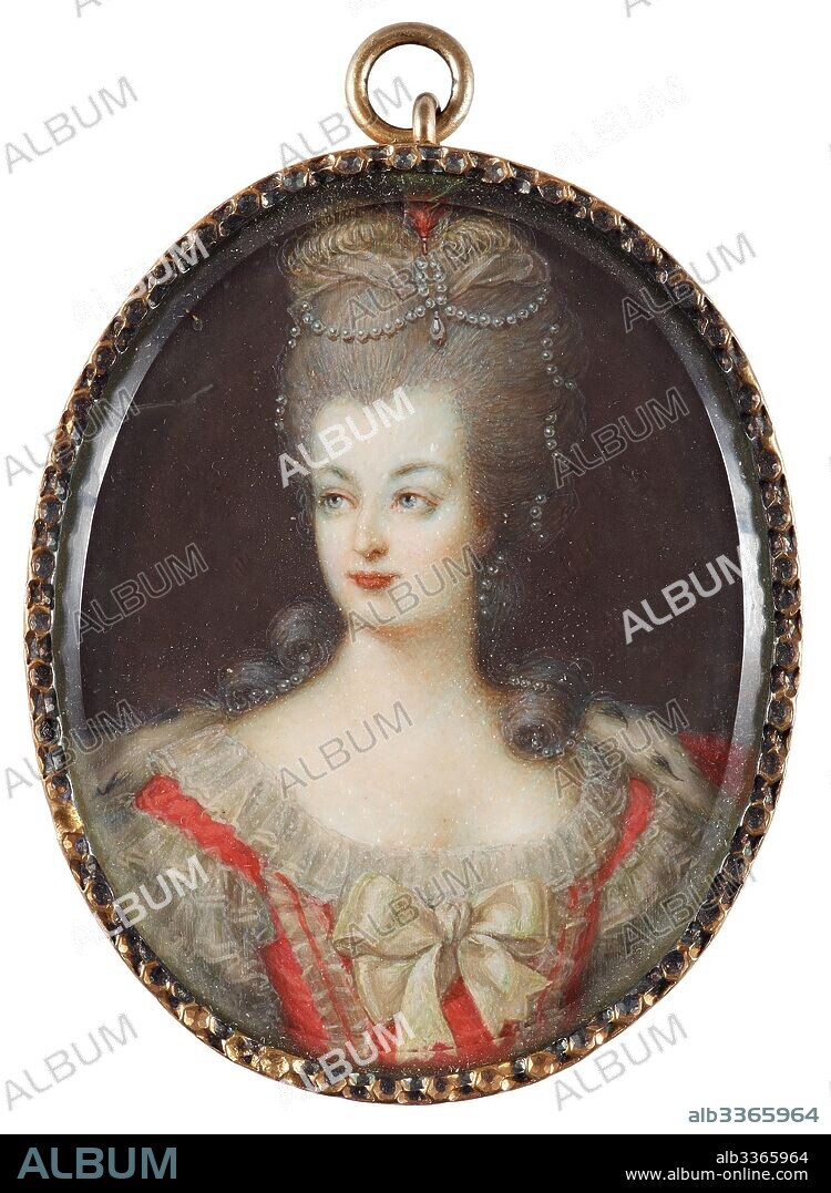 ANONIMO. Portrait of Queen Marie Antoinette of France (1755-1793).