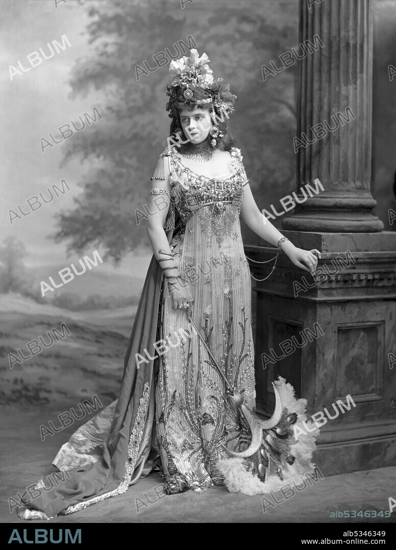 LONDON PHOTO STUDIO LAFAYETTE. Mrs Algernon Bourke (1870-1967), née Guendoline Irene Emily Sloane-Stanley, dressed as Salammbô.