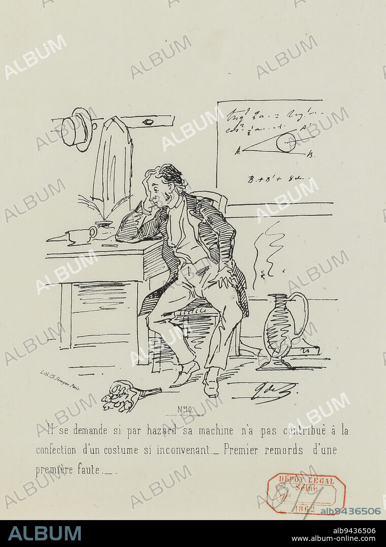 DO YOU KNOW THE LOUCHARD-GROS-SAC??.. [plate Nº10], Beaumont, Gustave de, Draftsman-lithographer, Martinet (printer-bookseller), Publisher, Charles Fernique & Cie Printer, Printer-lithographer, Array, Print, Graphic arts, Print, Lithography, Dimensions - Work: Height: 28.2 cm, Width: 22.2 cm.