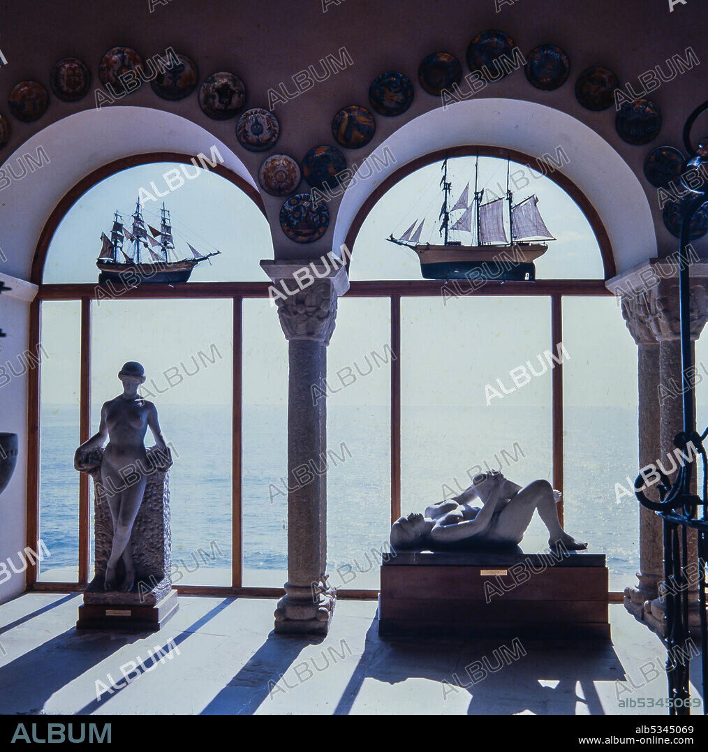 Joan Rebull / Mirador del Museu Maricel de Sitges, fotografía del año 1980, Sitges, Barcelona.