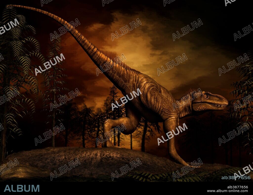 Bistahieversor was a tyrannosaurid dinosaur from the Late Cretaceous Period.