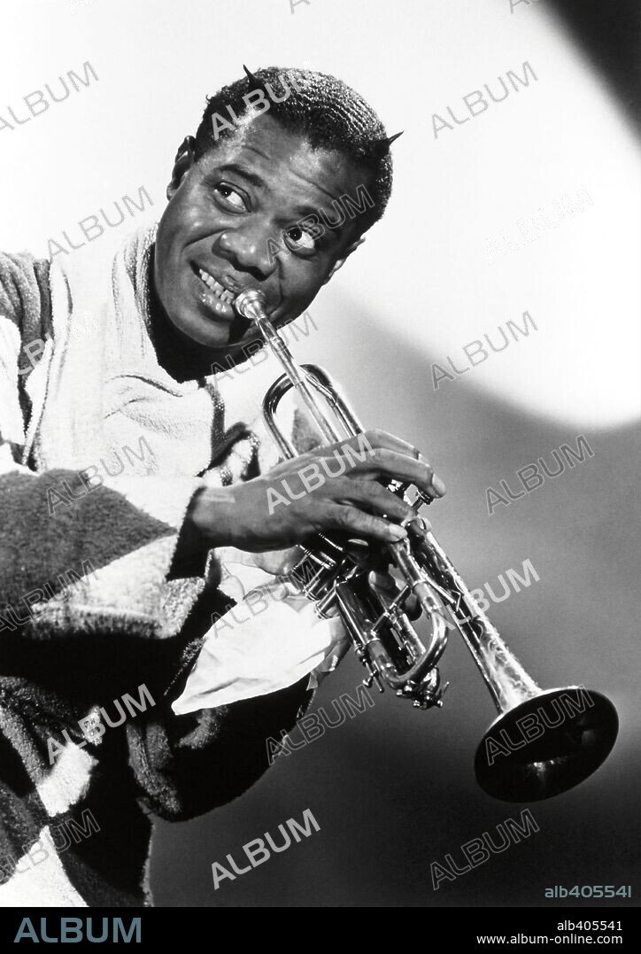 LOUIS ARMSTRONG in CABIN IN THE SKY, 1943, directed by BUSBY BERKELEY and VINCENTE MINNELLI. Copyright M.G.M.