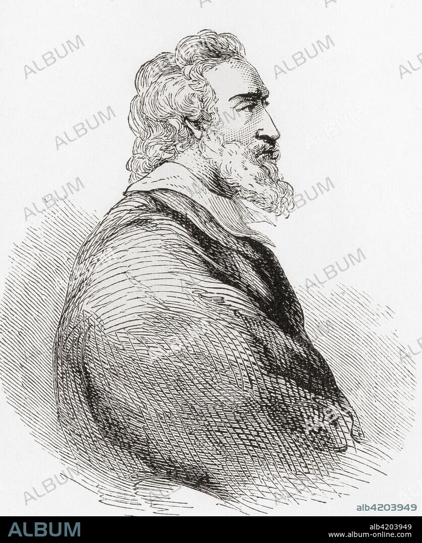 Henry IV, aka Good King Henry, 1553 - 1610.  King of Navarre (as Henry III) from 1572 to 1610 and King of France from 1589 to 1610.  From Ward and Lock's Illustrated History of the World, published c.1882.