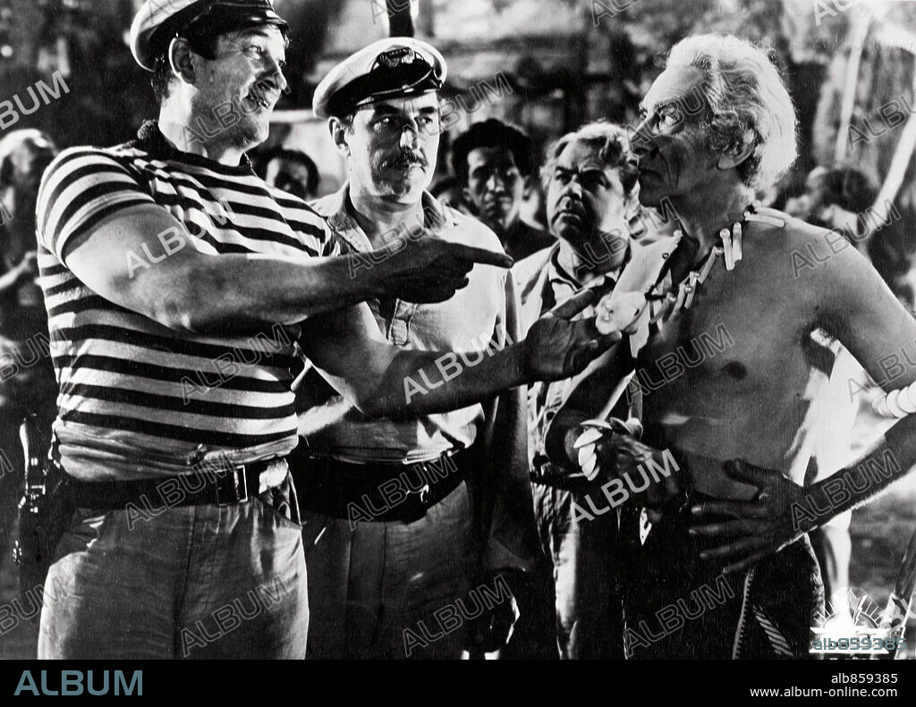 VICTOR McLAGLEN in SOUTH OF PAGO PAGO, 1940, directed by ALFRED E. GREEN. Copyright UNITED ARTISTS.