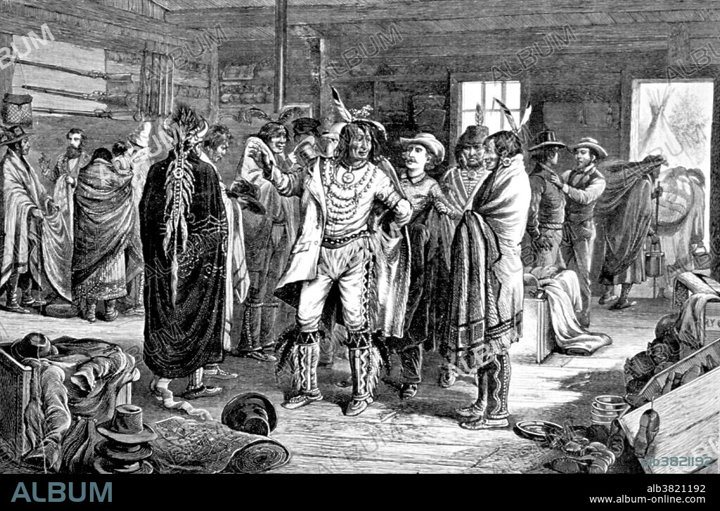 Entitled: "Indians receiving their annual supplies at the government agency before going on the war path." The Bannock War of 1878 was an armed conflict between the US military and Bannock and Paiute warriors lasting from June to August 1878. The Bannock-Paiute totaled about 500 warriors; led by Chief Buffalo Horn who was killed in action in June. After his death, Chief Egan led the Bannock. He and some of his warriors were killed in July, by an Umatilla party who entered his camp in subterfuge. The US military, consisting of the 21st Infantry Regiment and volunteers, was led by Brigadier General Oliver Howard. Nearby states also sent militias to the region. The conflict ended in August and September 1878, when the remaining scattered Bannock-Paiute forces surrendered; many returned to Fort Hall Reservation. The US Army forced some 543 Paiute, from Nevada and Oregon, and Bannock prisoners to be interned at Yakama Indian Reservation in southeastern Washington Territory. Frank Leslie's Illustrated Newspaper, July 27, 1878.