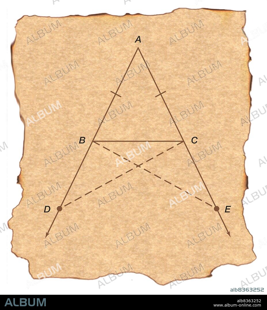 Euclid's proposition that the base angles in an isosceles triangle are equal may have been named the Bridge of Asses.