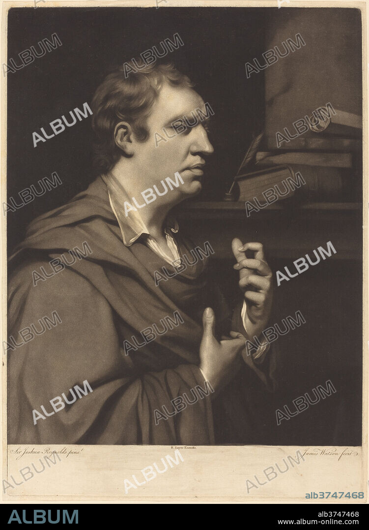 JAMES WATSON AFTER SIR JOSHUA REYNOLDS. Samuel Johnson. Medium: mezzotint.