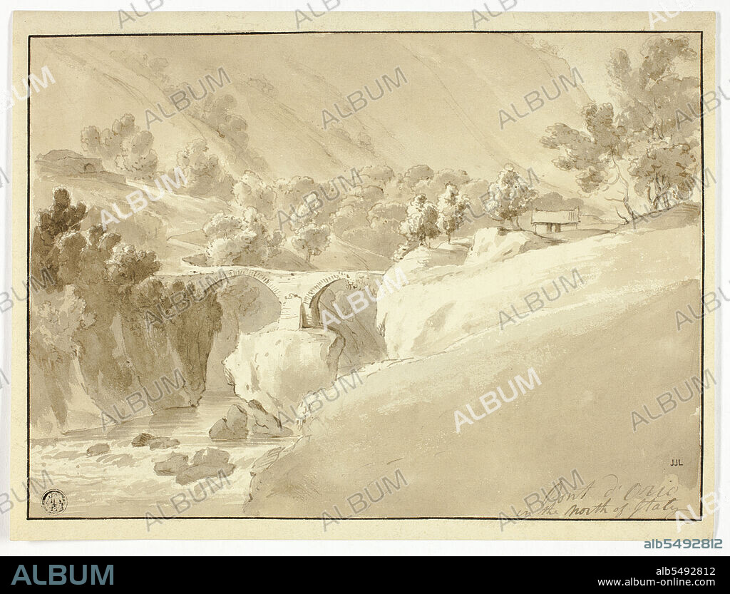 JOSEPH MALLORD WILLIAM TURNER. Pont d'Orio in the North of Italy, c.1800.