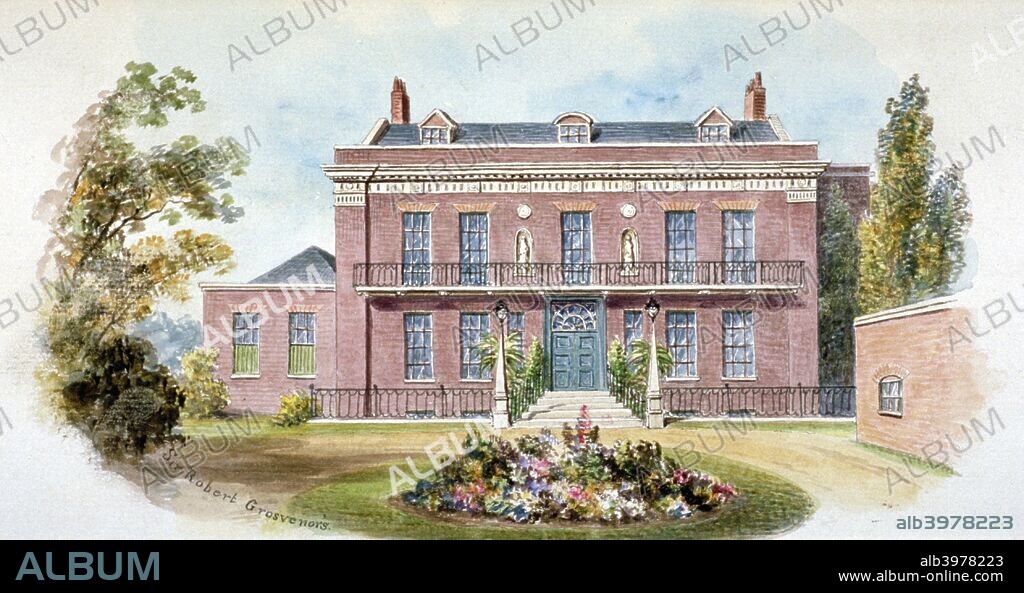 Peterborough House, Millbank, Westminster, London, c1810. Peterborough House was the home of Earl Grosvenor.