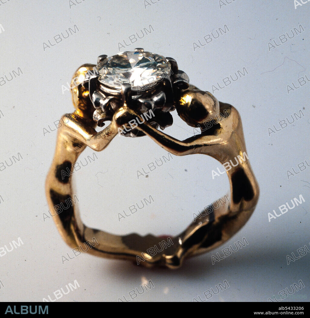 RAMON SUNYER CLARA. Anillo, obra de Ramon Sunyer Clarà, siglo XX. Colección privada.