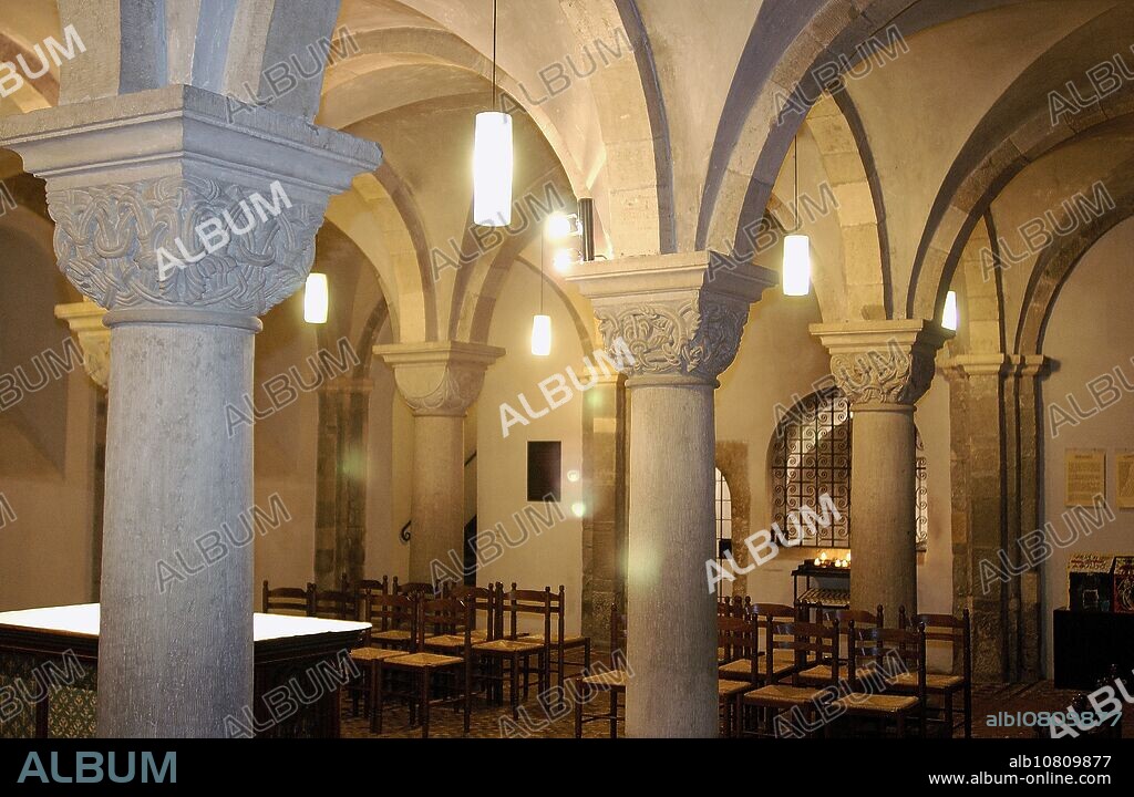 Crypt in St. Servatius cathedral. Maastricht. Limburg, Netherlands.
