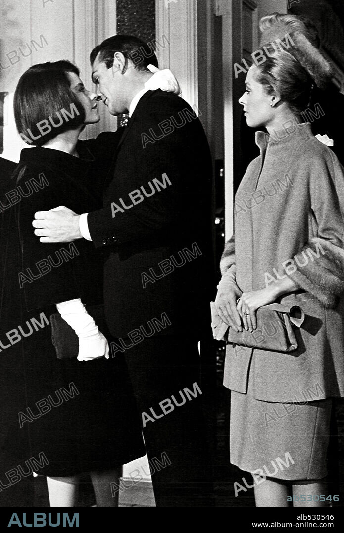 DIANE BAKER, SEAN CONNERY y TIPPI HEDREN en MARNIE, LA LADRONA, 1964 (MARNIE), dirigida por ALFRED HITCHCOCK. Copyright UNIVERSAL PICTURES.