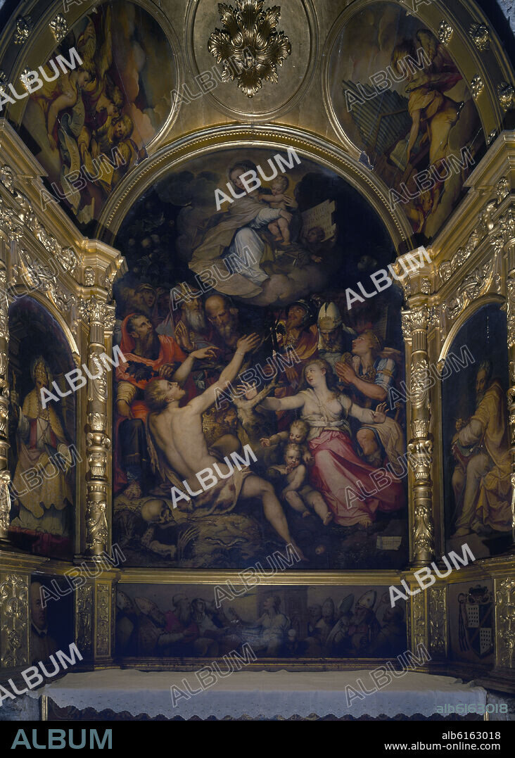 LUIS DE VARGAS (1505-1567). RETABLO DE LA GAMBA O DE LA ALEGORIA DE LA INMACULADA CONCEPCION - 1561.
