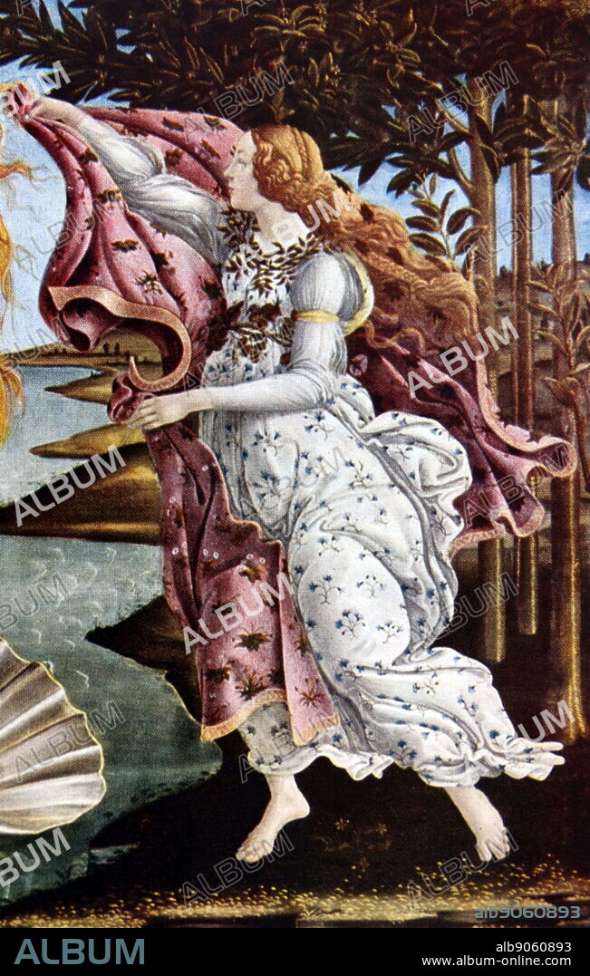 The Birth of Venus (detail);by Sandro Botticelli - Album