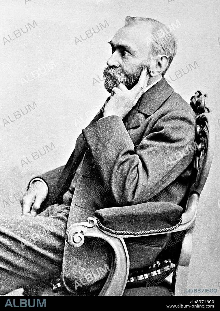 Alfred Bernhard Nobel (21 October 1833 10 December 1896) was a Swedish chemist, engineer, inventor, businessman, and philanthropist.<br/><br/> . Known for inventing dynamite, Nobel also owned Bofors, which he had redirected from its previous role as primarily an iron and steel producer to a major manufacturer of cannon and other armaments. Nobel held 355 different patents, dynamite being the most famous.<br/><br/> . After reading a premature obituary which condemned him for profiting from the sales of arms, he bequeathed his fortune to institute the Nobel Prizes. The synthetic element nobelium was named after him.