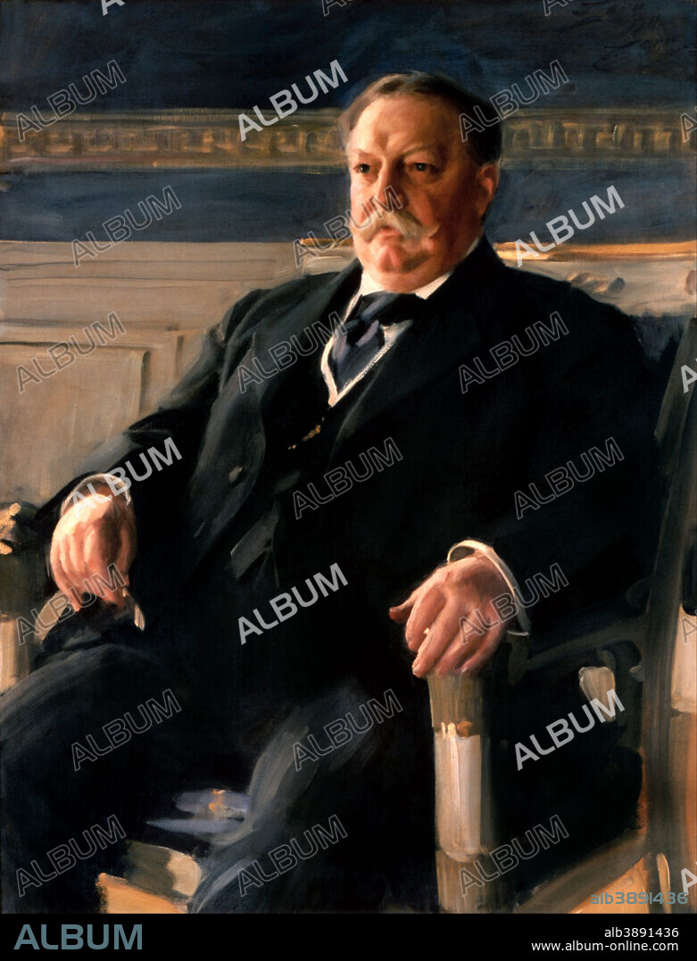 ANDERS ZORN. William Howard Taft. Date/Period: 1911. Painting. Oil on canvas. Height: 117.8 cm (46.3 in); Width: 89.2 cm (35.1 in).