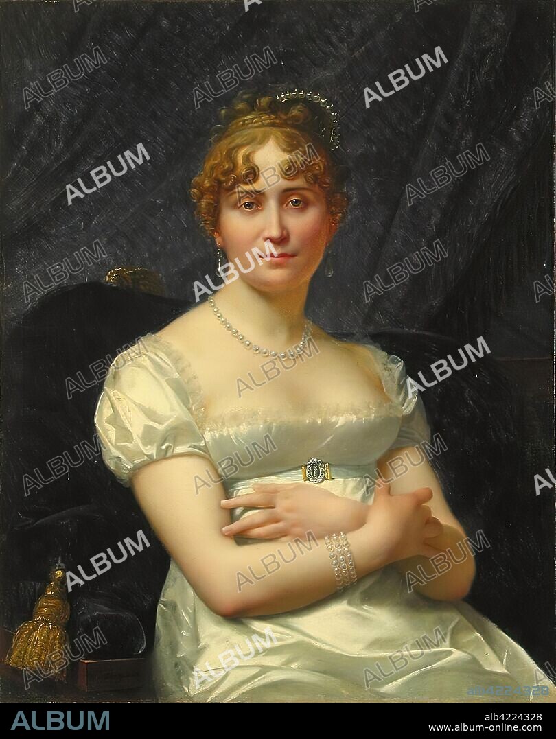 JEAN-BAPTISTE REGNAULT. 'Portrait of Elena Viollier'. France. Dimensions: 82x65 cm.