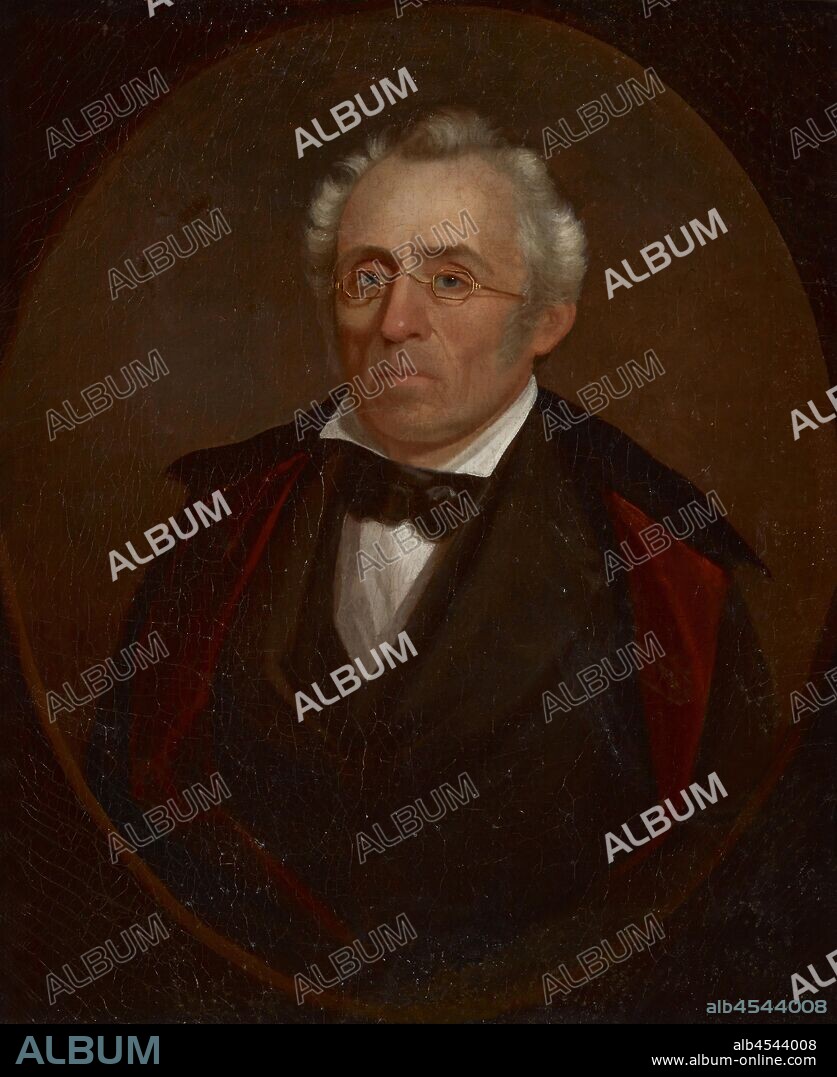 Portrait of Abraham Hendricks, Unknown, 19th century, oil on canvas, 30 x 25 in. (canvas) 34-1/2 x 29-1/4 x 2-1/4 in. (framed), American, American Painting and Sculpture to 1945.