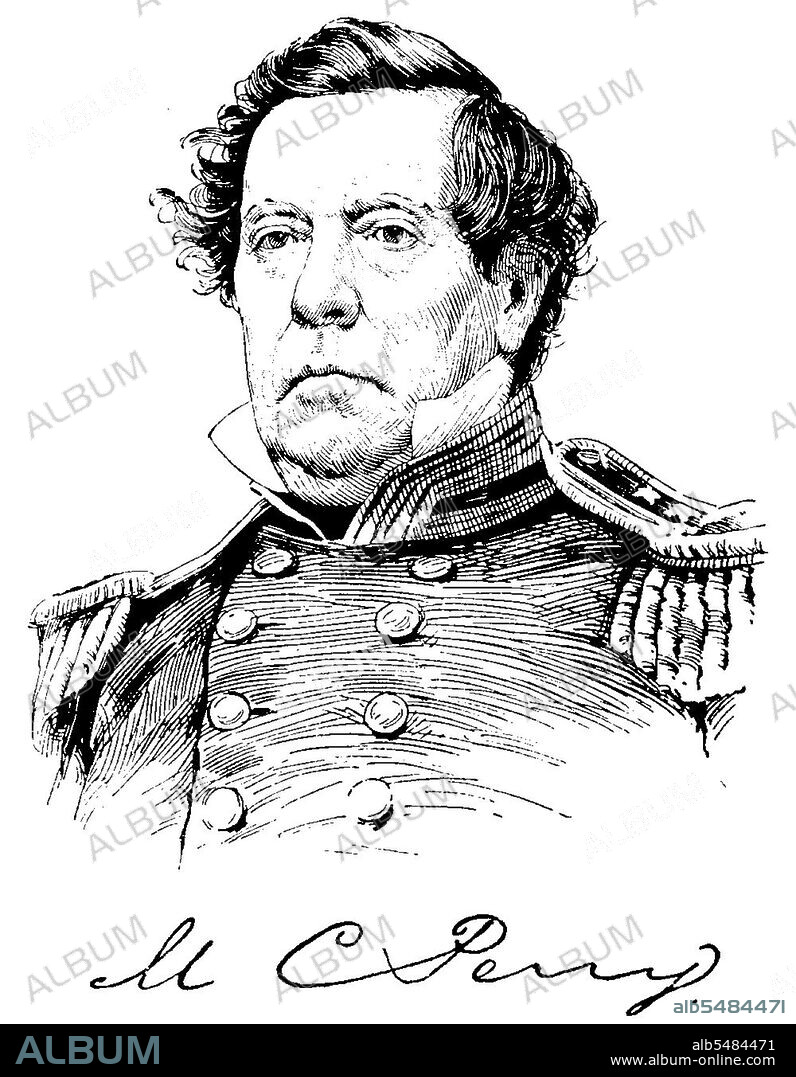 Matthew Calbraith Perry (April 10, 1794 – March 4, 1858) was the Commodore of the U.S. Navy who compelled the opening of Japan to the West with the Convention of Kanagawa in 1854.