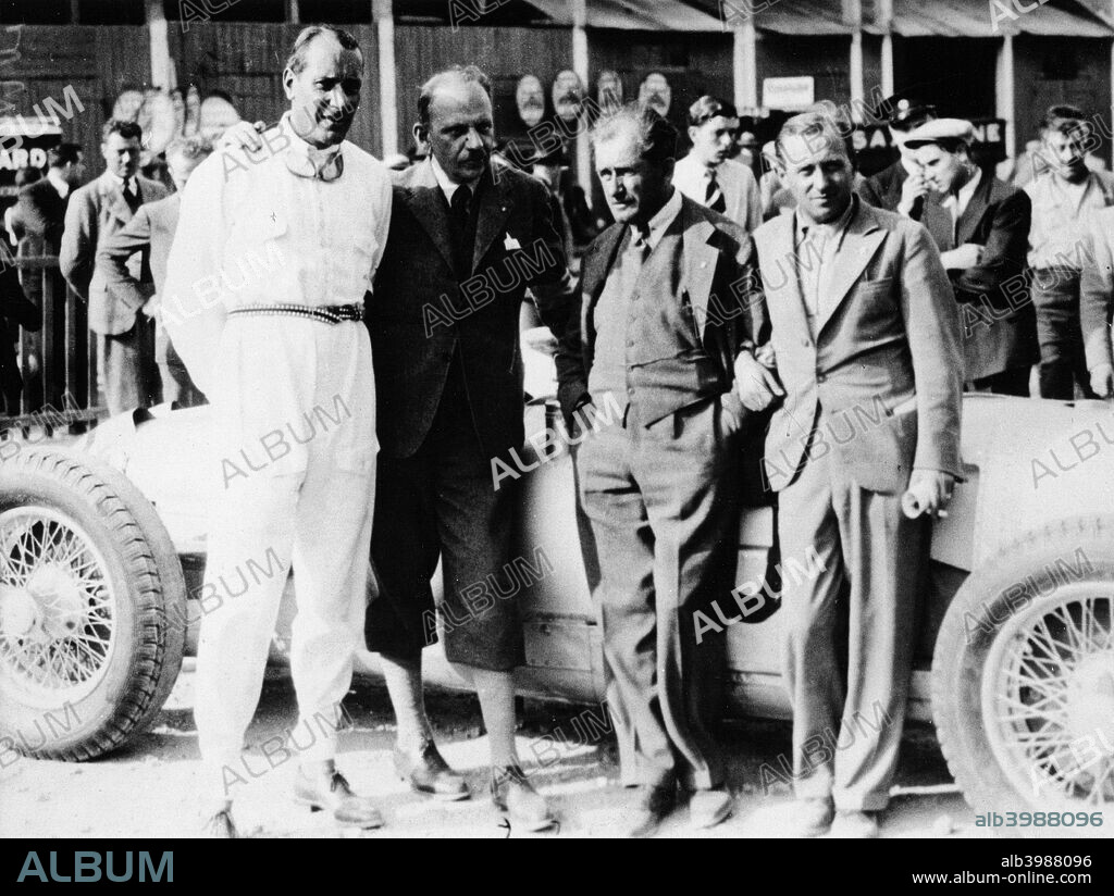 Ferdinand Porsche, (1930s?). Ferdinand Porsche, second from right, was involved in the design of the highly successful Mercedes and Auto Union racing cars of the late 1920s and the 1930s. In addition, he was the man responsible for the design of the world's most successful mass-produced road car, the Volkswagen 'Beetle'.