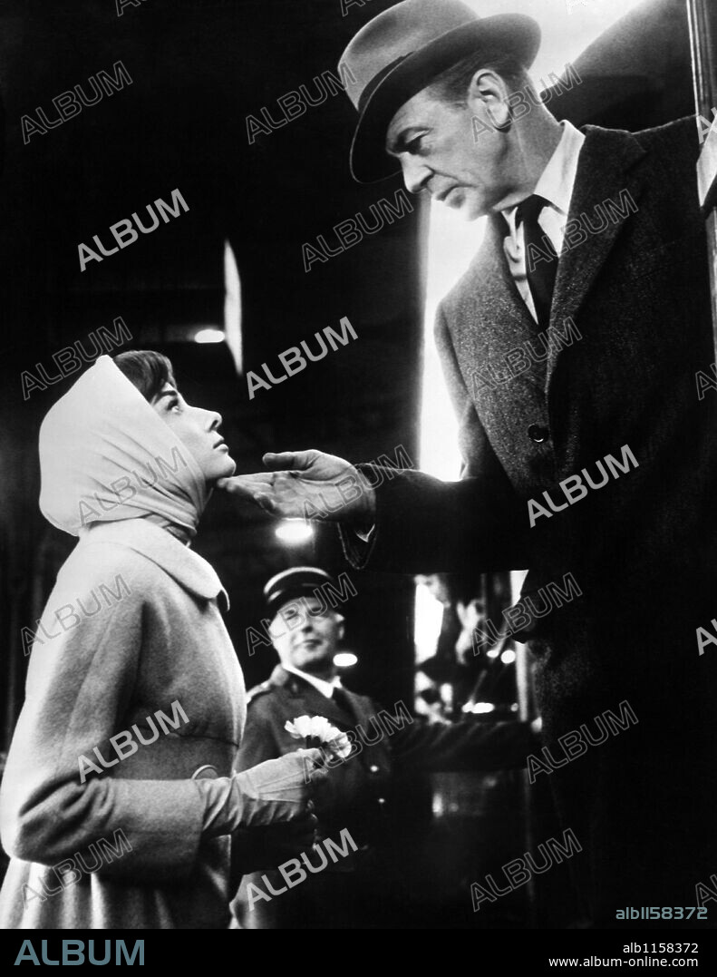 AUDREY HEPBURN y GARY COOPER en ARIANE, 1957 (LOVE IN THE AFTERNOON), dirigida por BILLY WILDER. Copyright BILLY WILDER.