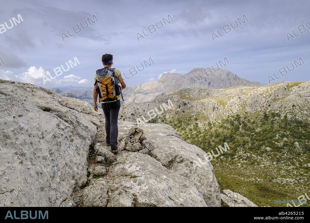 Puig Major, punto más elevado de la isla de Mallorca ,1445 metros de altitud , Sierra de Tramuntana, municipio de Escorca, Mallorca, balearic islands, spain, europe.