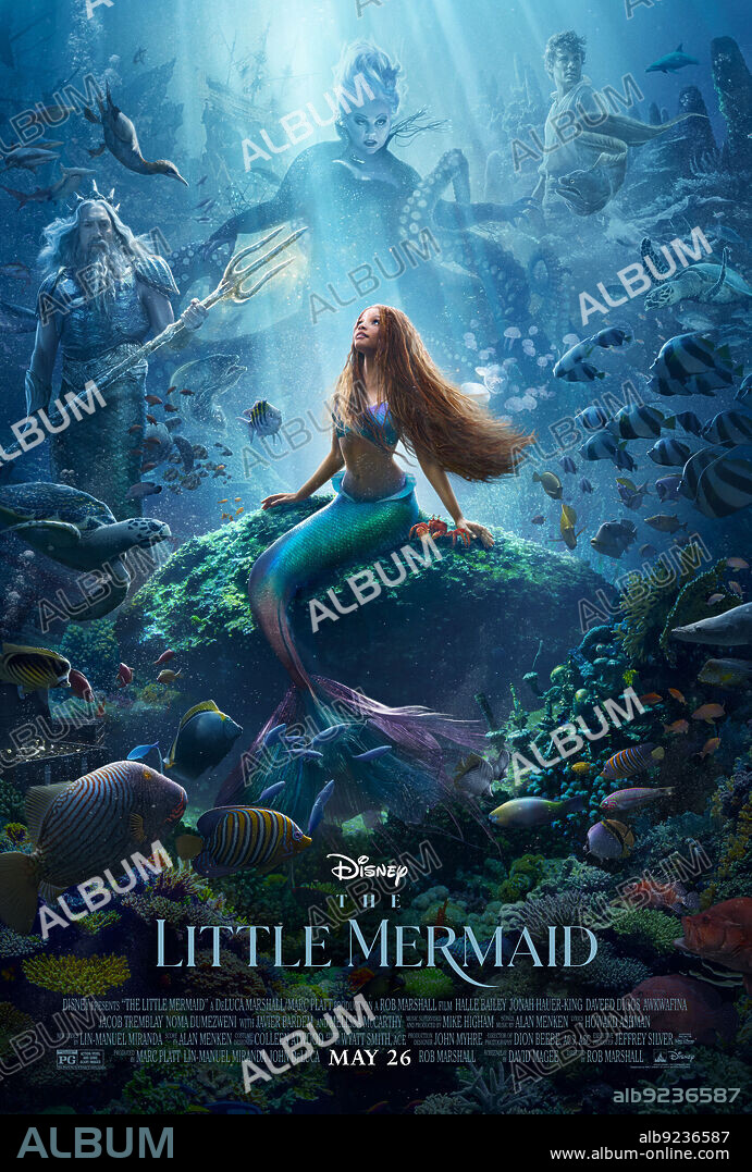 Poster of THE LITTLE MERMAID, 2023, directed by ROB MARSHALL. Copyright WALT DISNEY PICTURES.