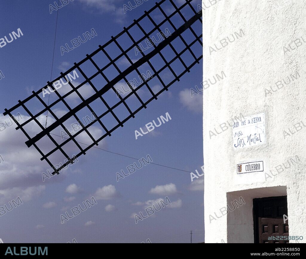 CIUDAD REAL. CAMPOS DE CRIPTANA. MOLINO CULEBRO. SARA MONTIEL.