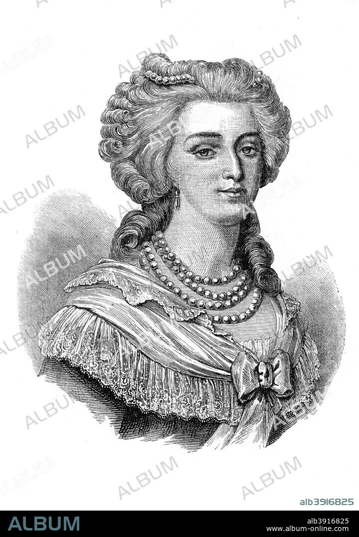 Marie Antoinette, Queen Consort of Louis XVI of France. The daughter of Francis I and Maria Theresa of Austria, Marie Antoinette (1755-1793) married the French Dauphin (the future King Louis XVI) in 1770. Louis became king in 1774, but Marie-Antoinette's unpopularity due to her perceived extravagance, indifference to the plight of ordinary people and opposition to reform, contributed to the outbreak of the French Revolution in 1789 and the overthrow of the monarchy. She was tried and executed by the guillotine in 1793 after a year's imprisonment.