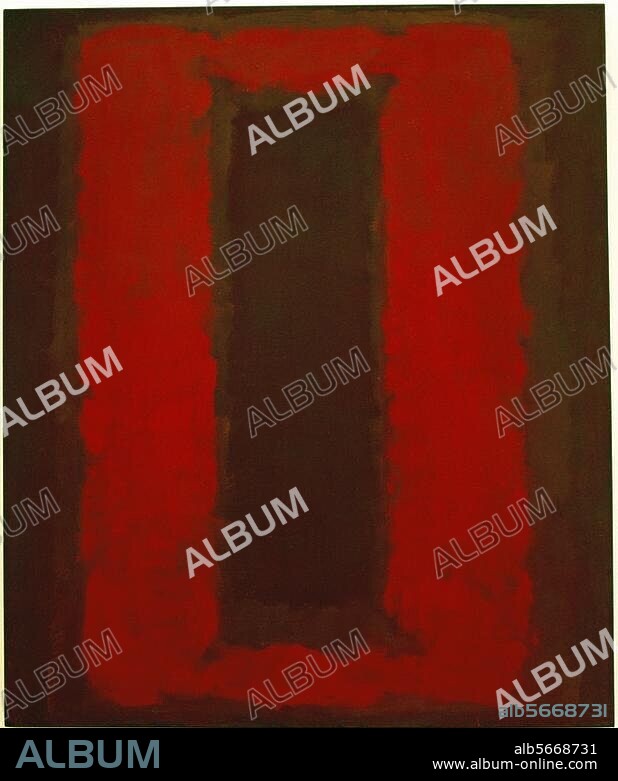 Rothko, Mark. 1903-1970. "Untitled" (Seagram Mural), 1959. Oil and acrylic on canvas, 183 × 153cm. Gift from Mark Rothko Foundation, Washington, National Gallery of Art.