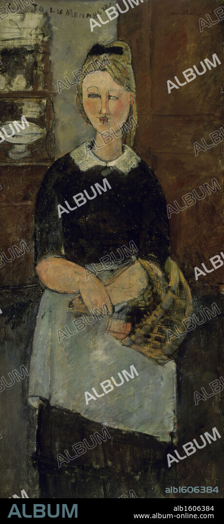 The Pretty Housewife   1915  Amedeo Modigliani (1884-1920/Italian)   Oil on Canvas   Barnes Foundation, Merion, Pennsylvania.