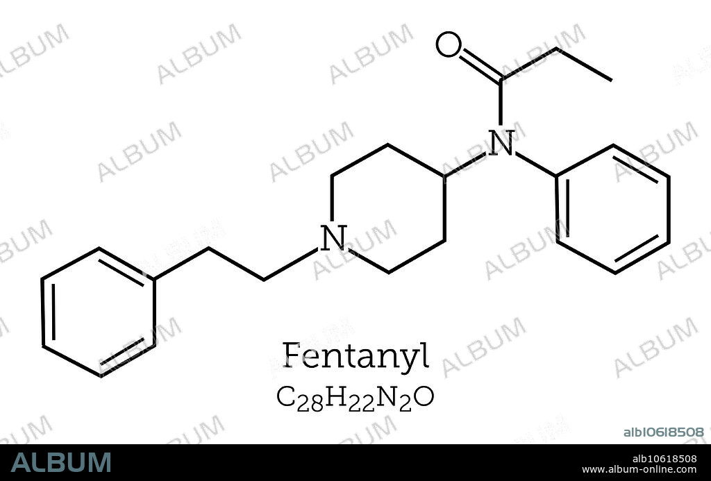 Fentanyl is the most widely used synthetic opioid in medicine. The compound is a potent pain reliever and is also used for anesthesia (along with other medications). Fentanyl is considered safe and effective when used as directed by a physician. However, fentanyl is highly addictive, more than 20,000 deaths in the U.S. in 2016 were attributed to overdoses of fentanyl and its derivatives.