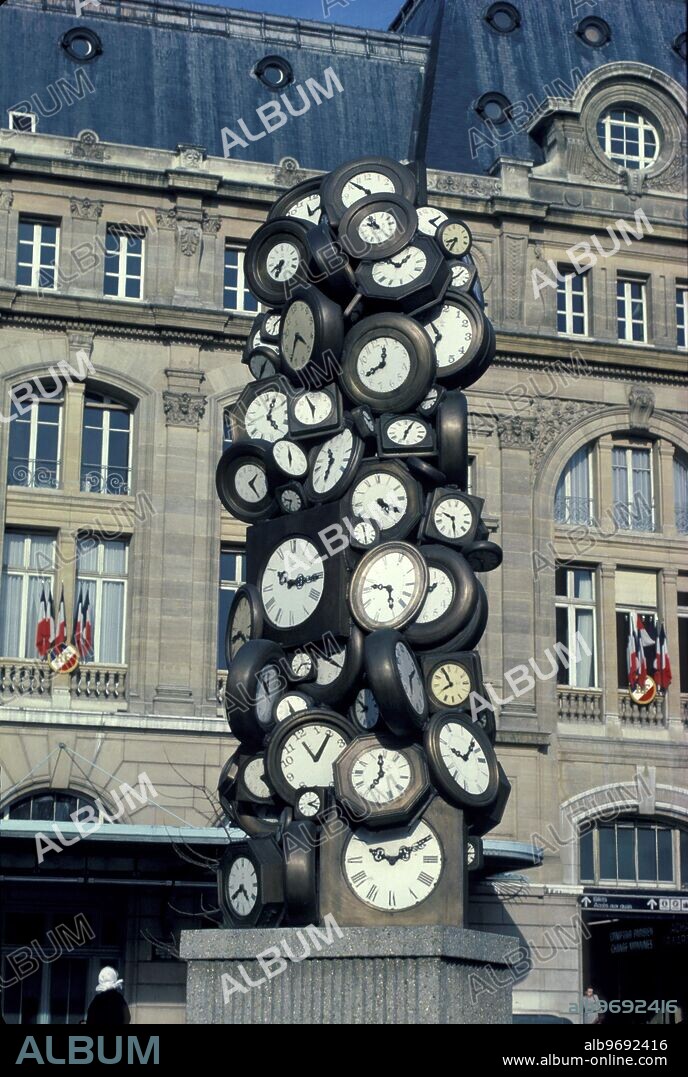 Paris, France: "L'Heure de Tous" at the Gare St. Lazare.*.