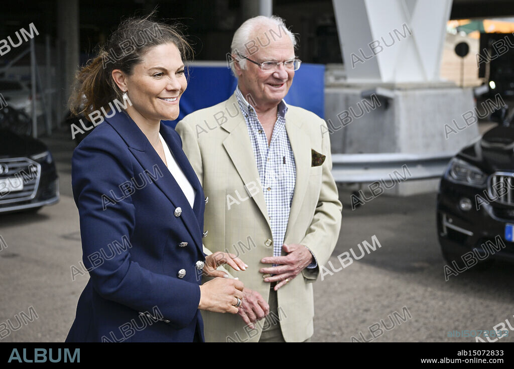 When Crown Princess Victoria takes a trip on the Öresund Line ferry between Helsingborg and Helsingör on Tuesday, the royal couple, King Carl Gustaf and Queen Silvia, showed up, having visited a friend Helsingborg, Sweden, June 19, 2025. Photo: Johan Nilsson / TT / Code 50090.