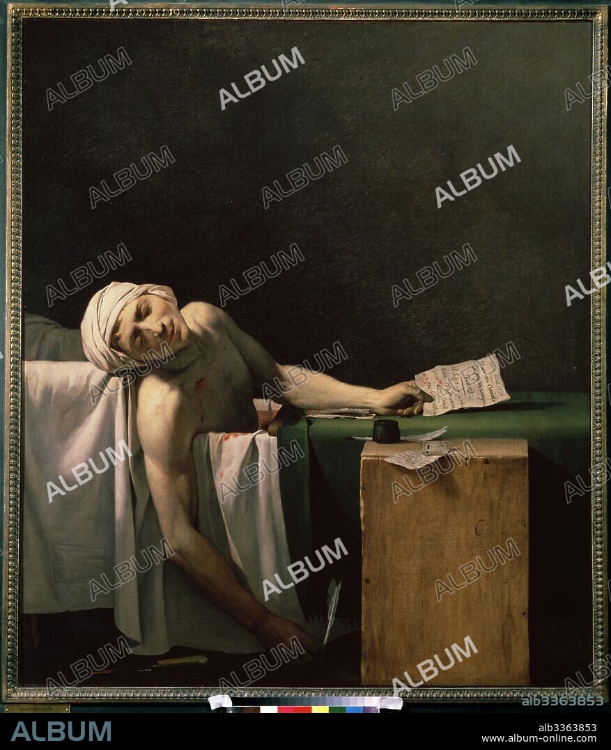 JACQUES LOUIS DAVID. The Death of Marat.