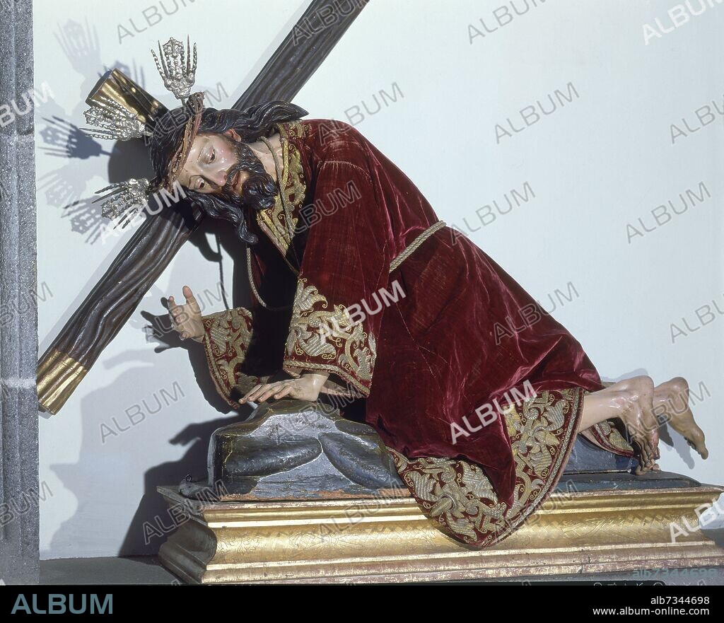 BENITO HITA Y CASTILLO (1714-1784). CRISTO DE LA CAIDA.