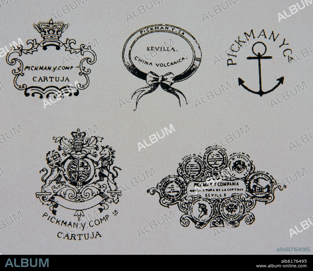 MARCAS DE PICKMAN Y CIA - S XIX.