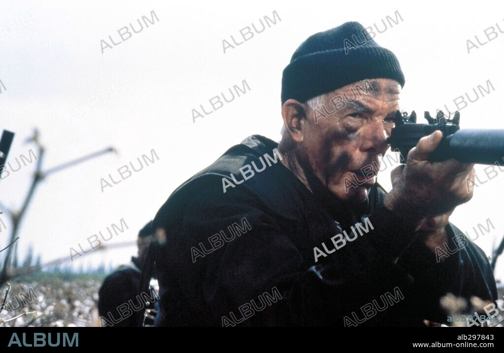 LEE MARVIN in THE DELTA FORCE, 1986, directed by MENAHEM GOLAN. Copyright CANNON FILMS.